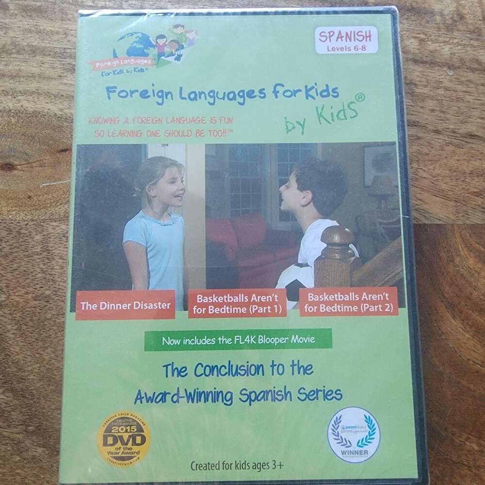 Foreign Languages For Kids By Kids DVD Spanish NR Kids Educational New Sealed